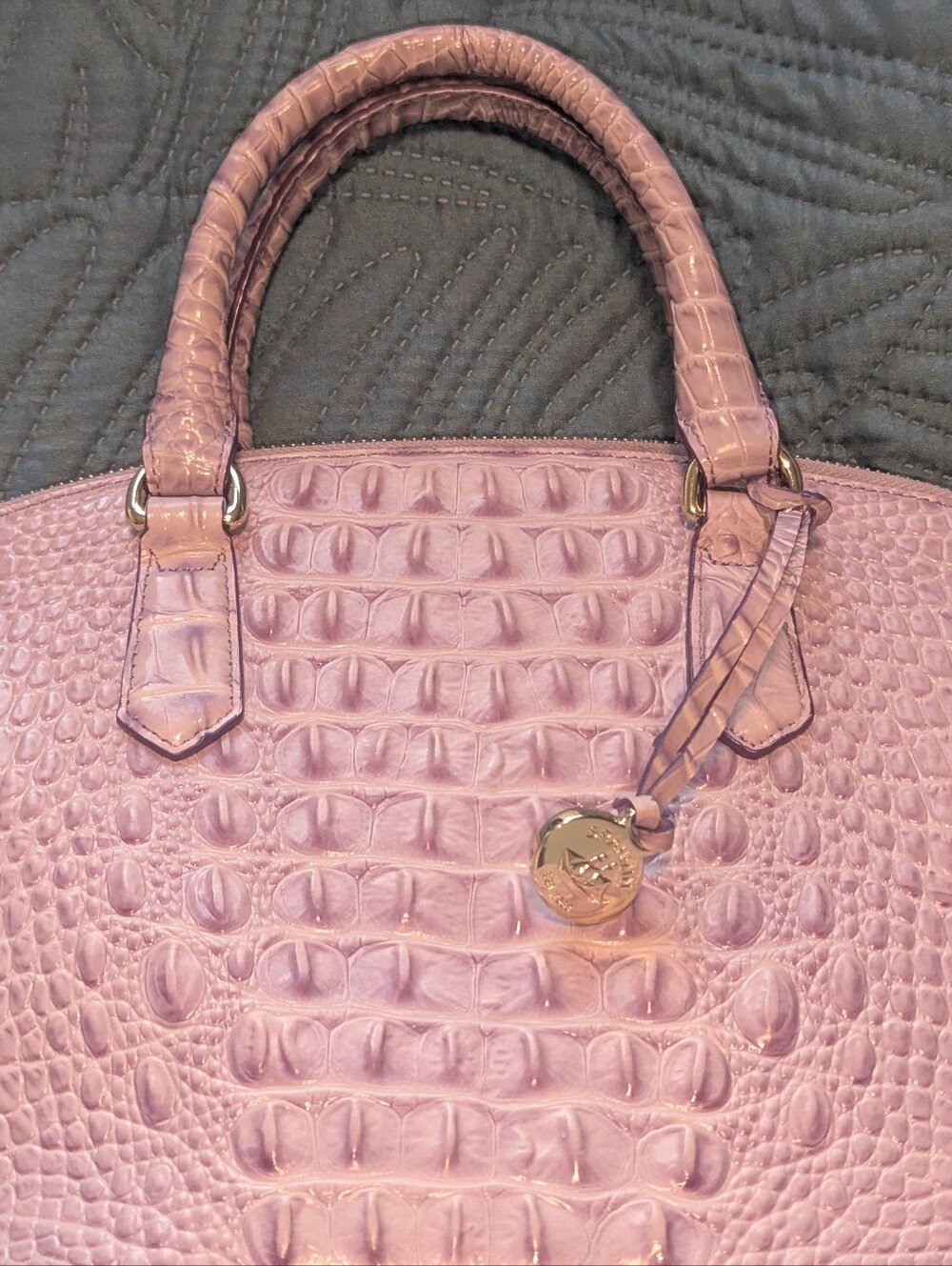BRAHMIN DUXBURY SATCHEL LAVENDER - Picture 3 of 14